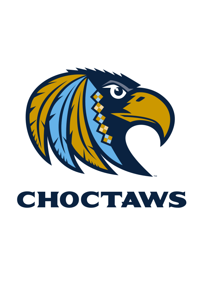 Choctaw mascot lockup, full color variant, cell 60