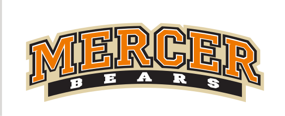 Mercer Bears wordmark, full color variant, cell 5