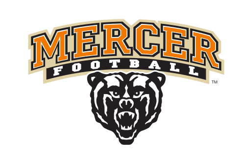 Mercer Football logo, full color variant, cell 7