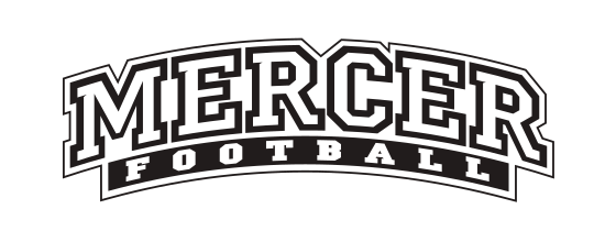 Mercer Football wordmark, black variant, cell 10