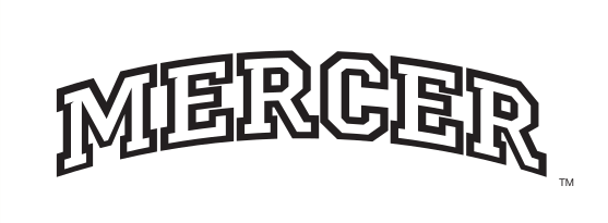 Mercer arched wordmark, black variant, cell 12