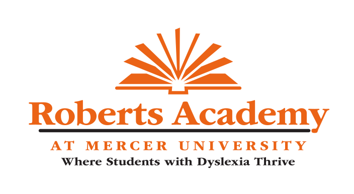 Roberts Academy logo, orange/black variant, cell 36