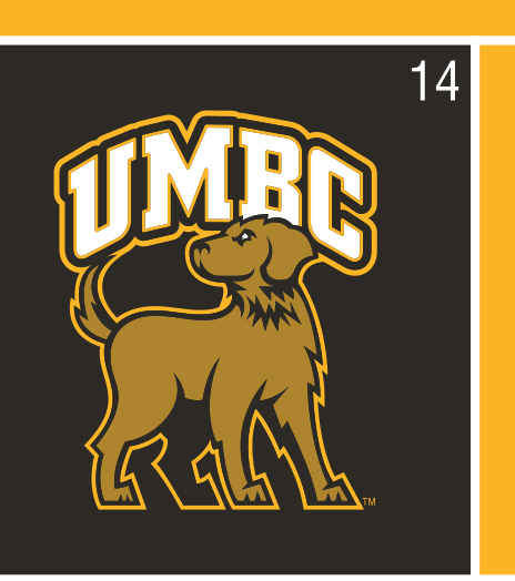 full body retriever with wordmark, full color on black variant, cell 14