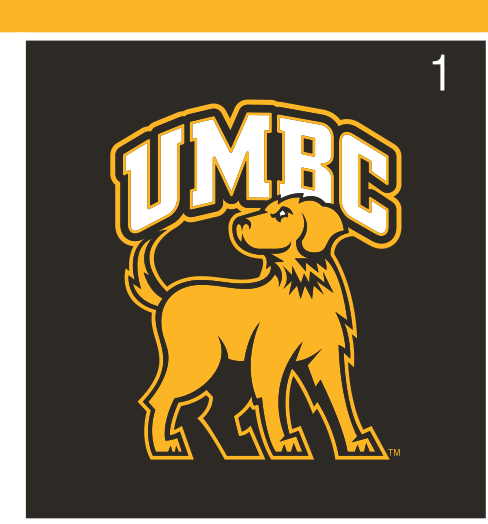 full body retriever with wordmark, 2-color on black variant, cell 17