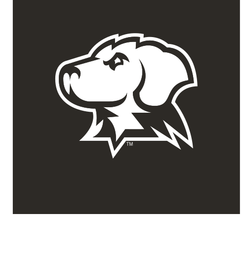 retriever head, 1-color white on black variant, cell 34