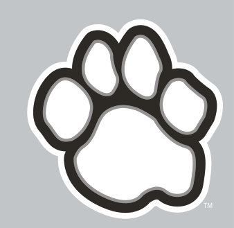 paw logo, white fill, black outline variant, cell 44
