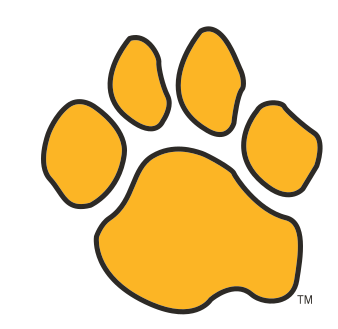 paw logo, gold fill, no outline variant, cell 48