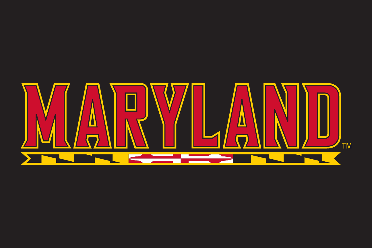 'MARYLAND' wordmark with flag pattern, red/yellow/white on black variant, cell 11