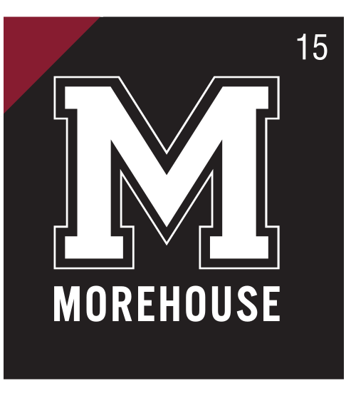 Lettermark M wordmark, white knockout variant, cell 15