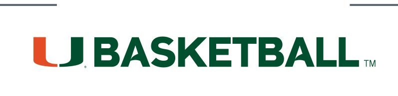 U BASKETBALL wordmark, green/orange variant