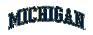 MICHIGAN arched, blue with maize outline variant, cell 17