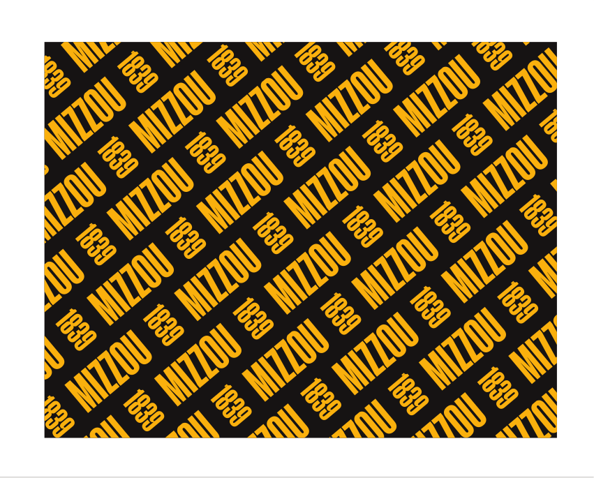 Mizzou 1839 pattern, black/gold variant, cell 36