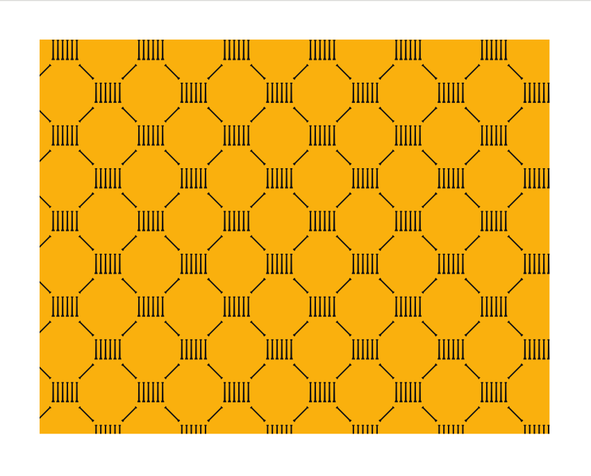 honeycomb pattern, gold/black variant, cell 40