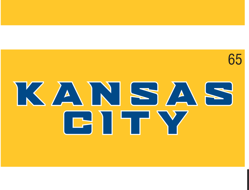 KC wordmark, 2-color on navy variant, cell 60