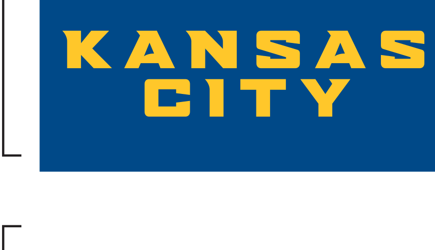 Kansas City wordmark, full color on white variant, cell 63