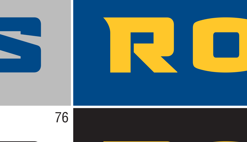 Kansas City wordmark, black/white on yellow variant, cell 71
