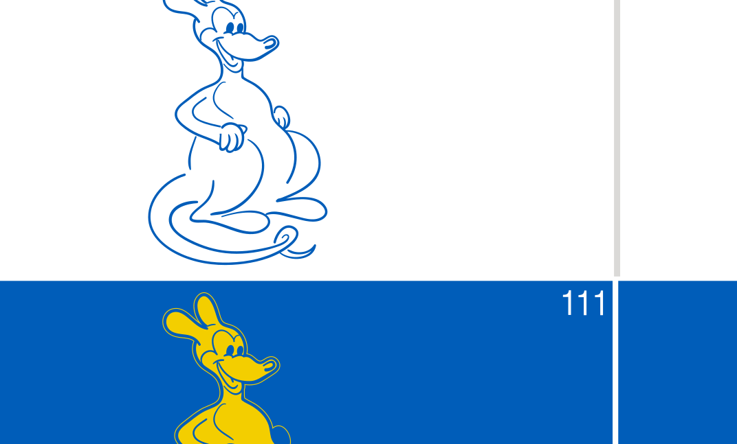 Classic Roo mark, full color variant, cell 107