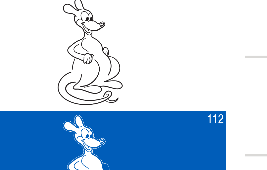 Classic Roo mark, full color (alternate) variant, cell 108