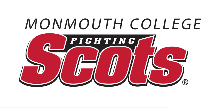 Monmouth College Fighting Scots wordmark, red and black variant, cell 23
