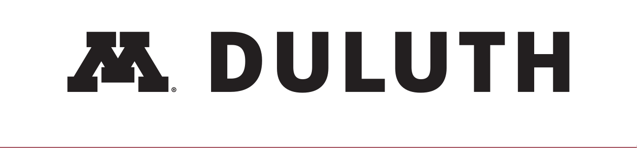 Block M Duluth lockup, horizontal, black/white M, black text variant