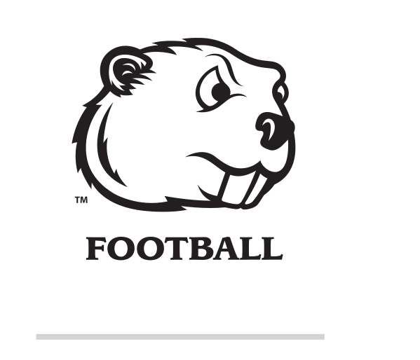 Football logo, black on white variant, cell 48