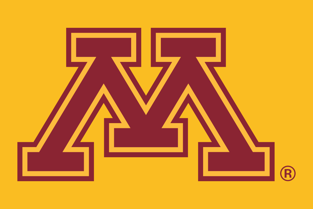 Athletics Block M, maroon with gold outline on gold background variant, cell 2