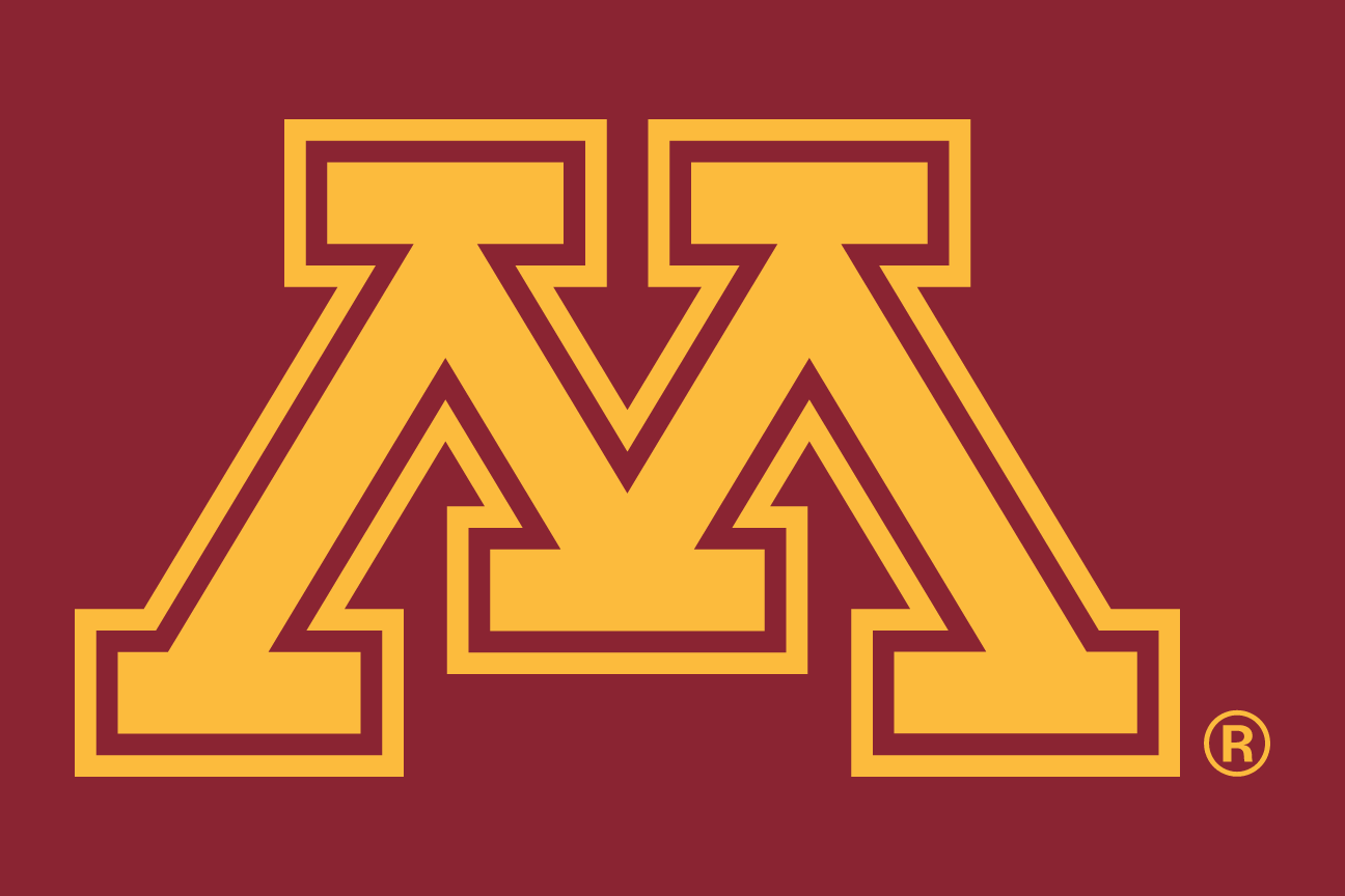 Athletics Block M, gold with maroon outline on maroon background variant, cell 4