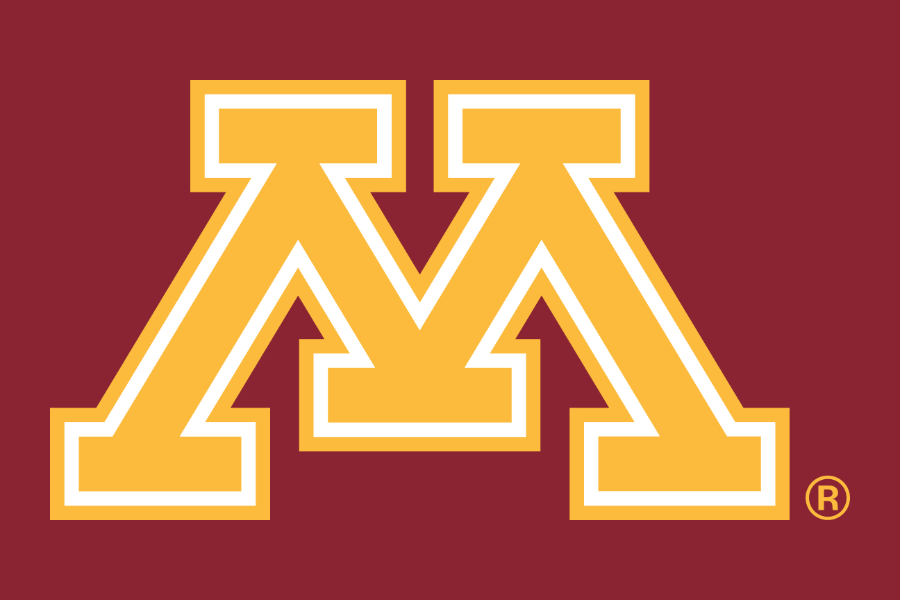 Secondary Athletics Block M, gold with maroon outline on maroon background variant, cell 6