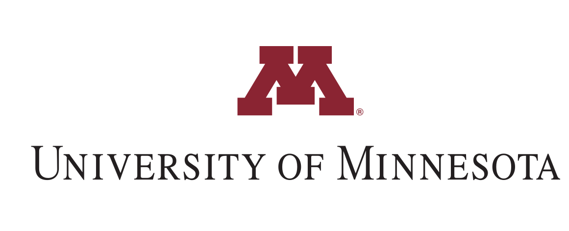 University of Minnesota logo, 2-line stacked, maroon/gold variant, cell 26