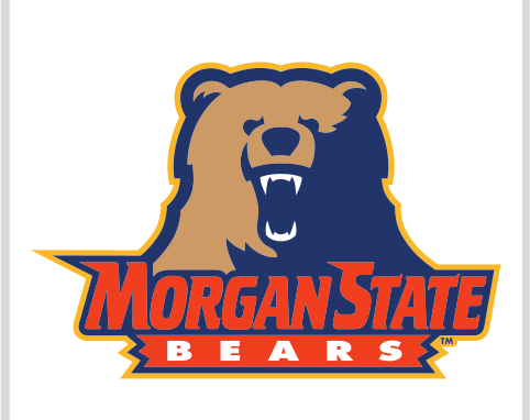 mascot head wordmark, orange/brown variant, cell 7