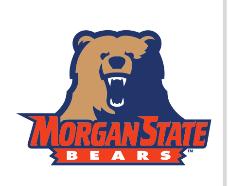 mascot head wordmark, brown/orange variant, cell 8