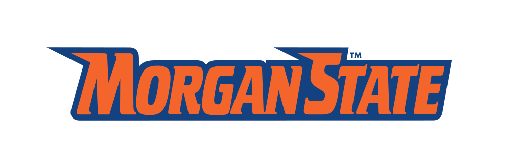 Morgan State wordmark, orange/blue variant, cell 41