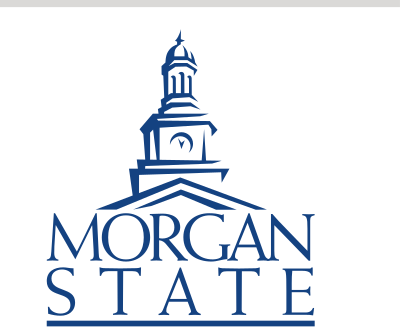 clock tower logo, stacked, Morgan State, blue variant, cell 59