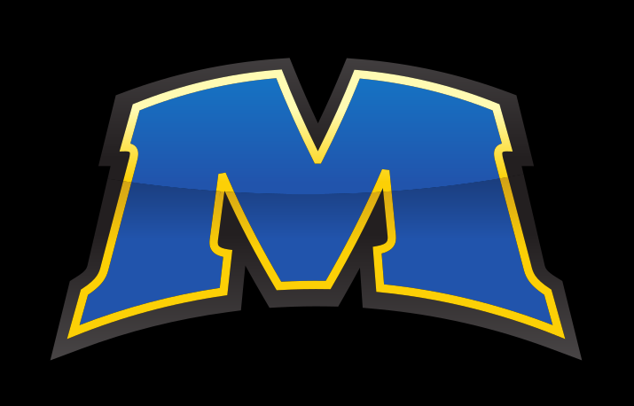 M lettermark, blue/yellow/white variant, cell 6