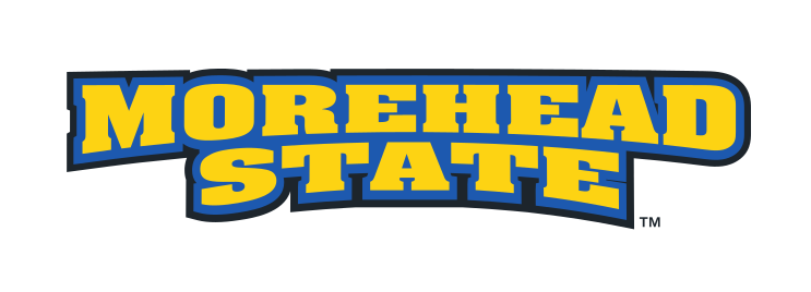 Morehead State wordmark, blue and gold variant, cell 29