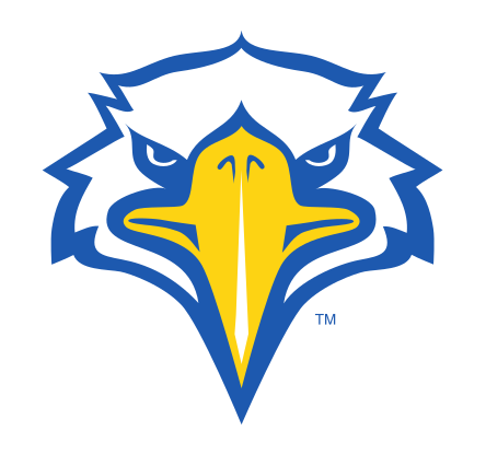 eagle head icon, blue and gold variant, cell 40