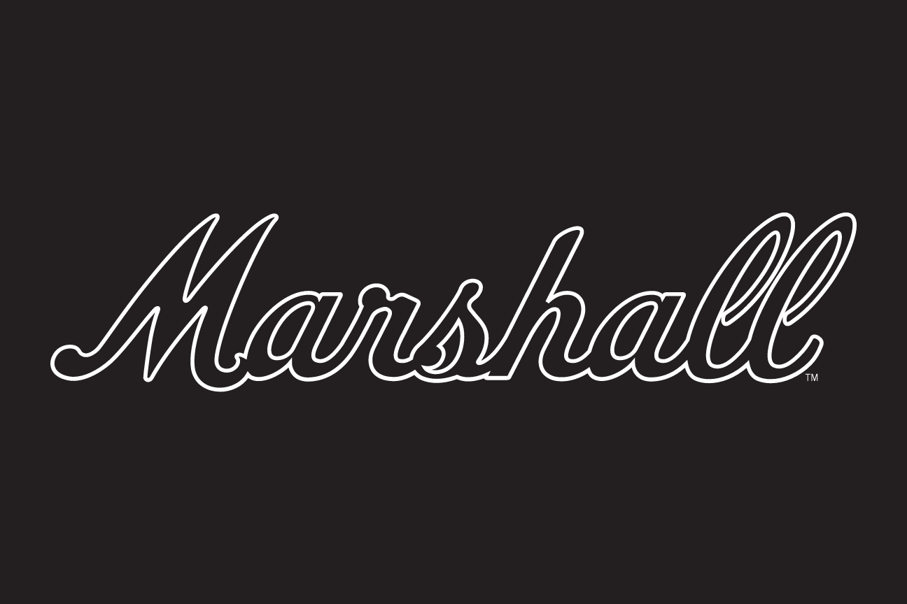 Marshall script, white outline on black variant, cell 28