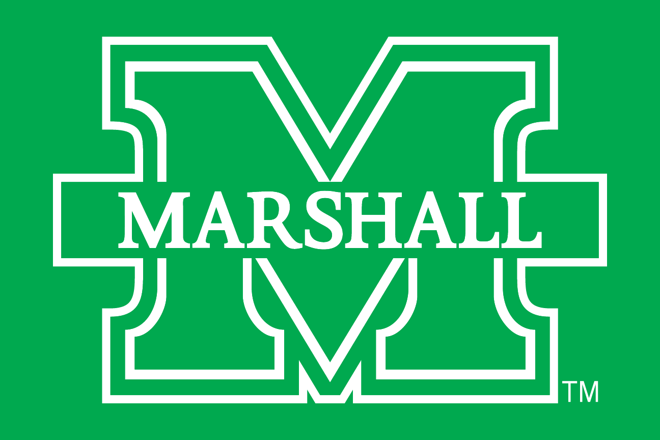 Bar M Mark, Marshall wordmark, white on green variant, cell 38