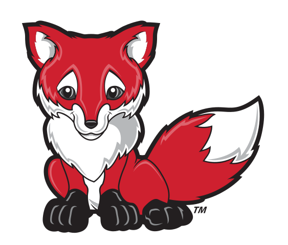Fox mascot, 6-color variant, cell 34