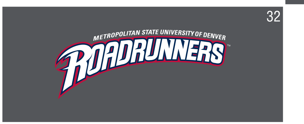 Athletics Wordmark, full color on navy variant, cell 32