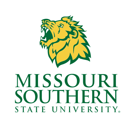 lion head institutional logo, stacked color variant, cell 1