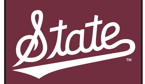 State script wordmark, white text, maroon outline variant, cell 9