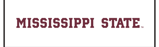 MISSISSIPPI STATE wordmark, maroon variant, cell 21