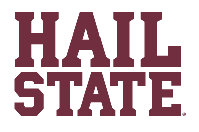 HAIL STATE wordmark, stacked variant, cell 19