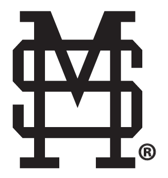 M over S monogram, black outline variant, cell 52