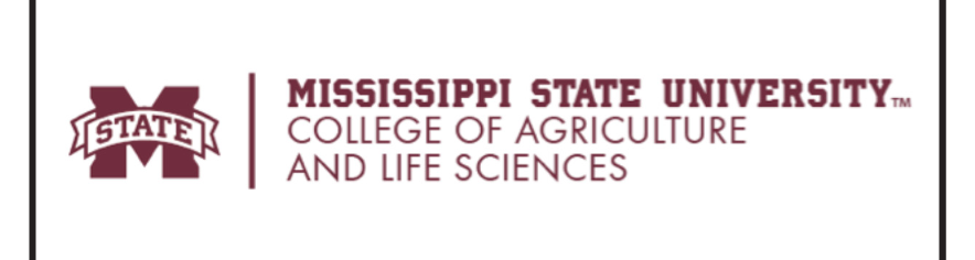 Mississippi State University College of Agriculture and Life Sciences logo, horizontal variant, cell 4