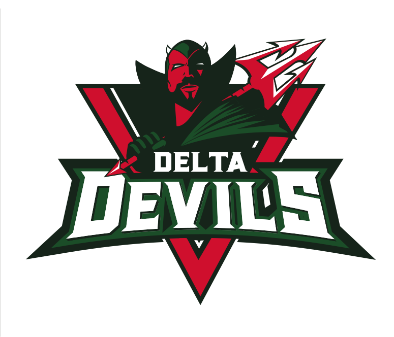 Primary Mark, mascot head with wordmark, alternate color variant, cell 2