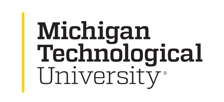 Michigan Technological University wordmark, black variant, cell 3