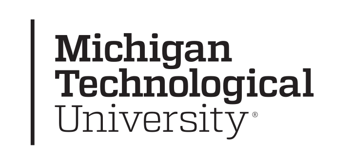 Michigan Technological University wordmark, black variant, cell 4