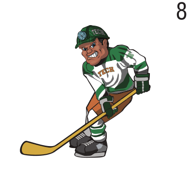 Charlie Marks, full color, hockey variant, cell 82
